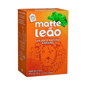 Chá Mate Natural Tostado MATTE LEÃO à Granel 250g Cha Mate Emb.250gr Matte Leao