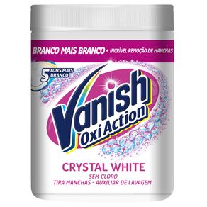 Alvejante Tira Manchas VANISH Crystal White Oxi Action em Pó 450g Alvej 450gr Vanish Oxi Action Crystal Wh