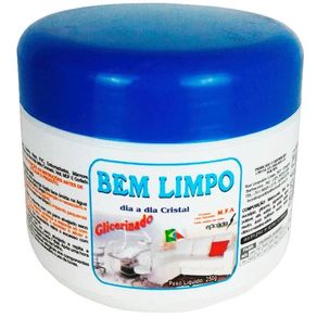 Pasta Limpeza BEM LIMPO Universal 250g - Couros Limpa Couros 250 Gr Bem Limpo/eitha