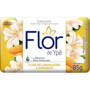 Sabonete FLOR DE YPÊ Flor de Laranjeira e Damasco 85g Sabonete 85 Gr Ype Flor Laranj.damasco