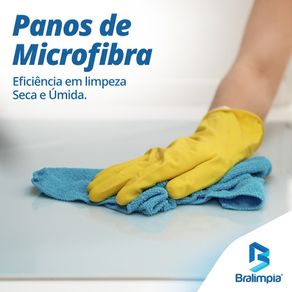 Pano Microfibra BRALIMPIA para Limpeza 30x30 - un Pano P/limp.microfibra 30x30 Bralimpia