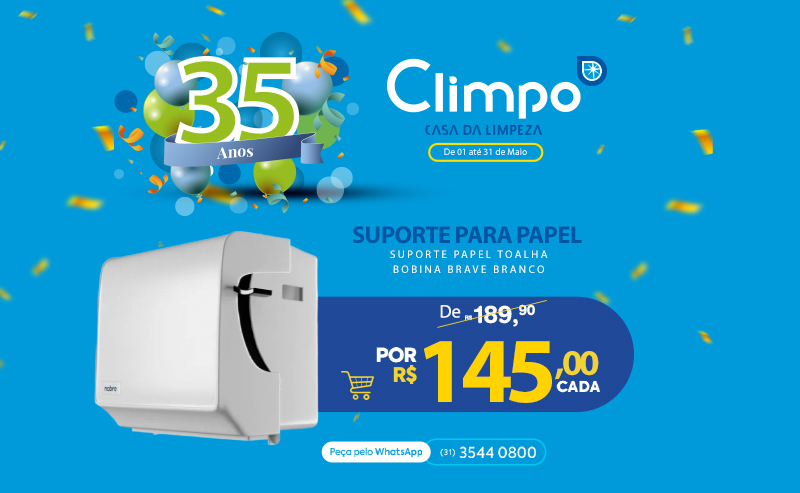 Banner Ofertas de Aniversário Climpo Esponja Marina 18