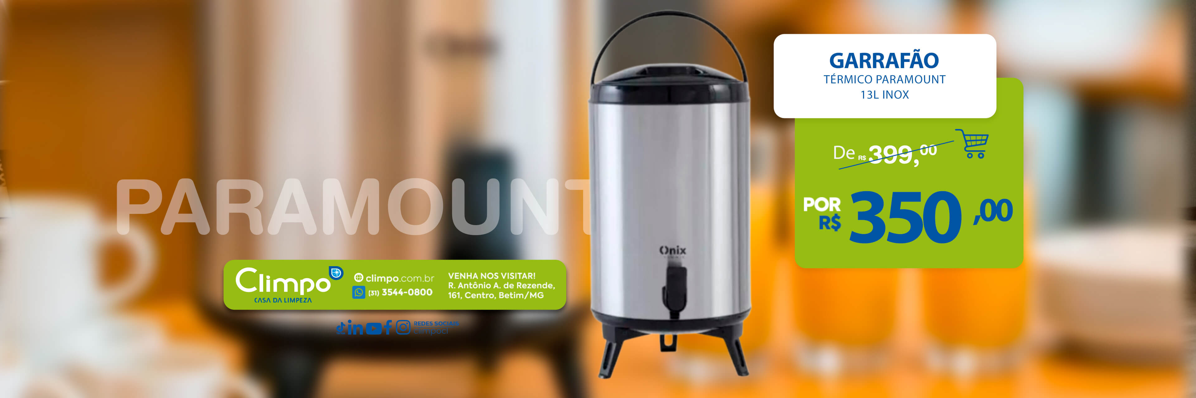 Climpo Ofertas Outubro 10-  Garrafão térmico