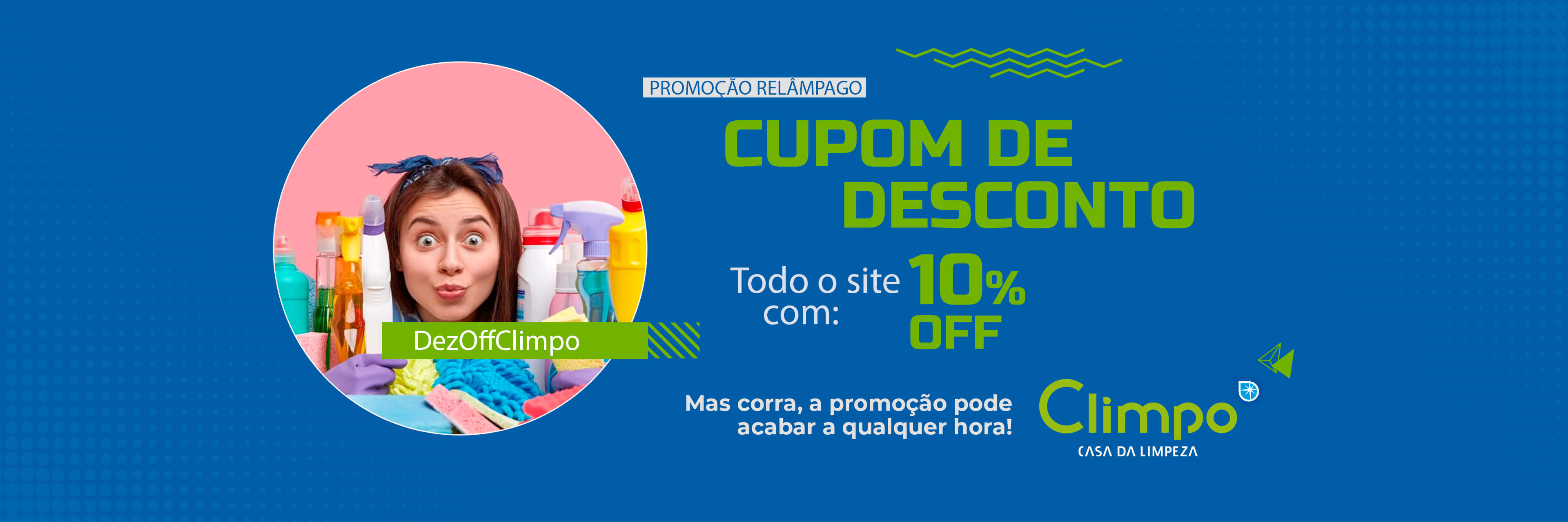 Banner Promoção Cupom de Desconto