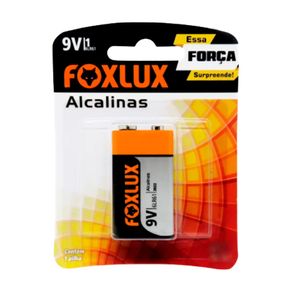 Bateria 9V Alcalina FOXLUX  Blister 1un Bateria 9v Alcalina Foxlux Sm