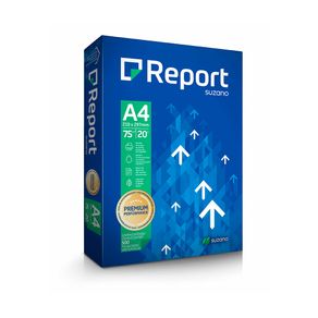 Papel A4 REPORT Medidas 210x297mm Pacote c/500 Folhas Papel A4 210x297mm 500 Fls Report