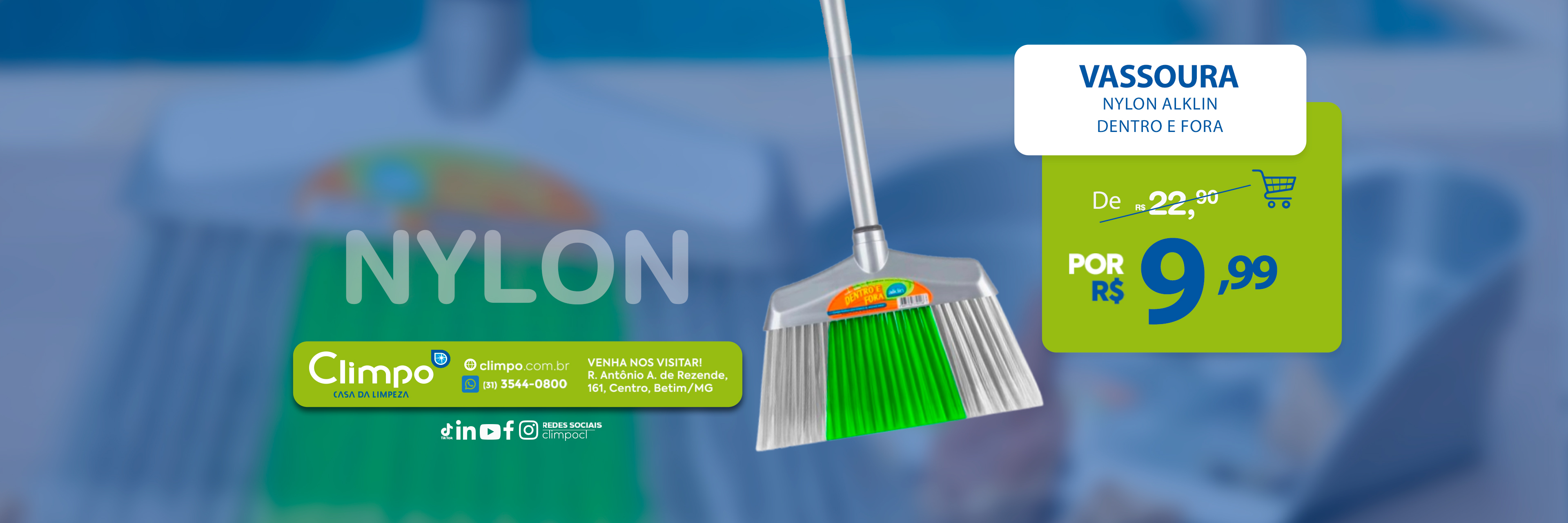Climpo Ofertas 03-  Vassoura Nylon