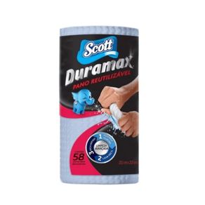 Pano SCOTT Duramax 20,1x21,5cm c/ 58un Reutilizável Pano Reutiliz.58un 20,1x21,5cm Scott Azl