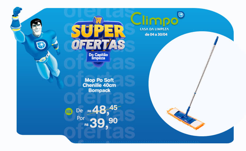 Banner Super Ofertas Capitão limp 8- mop po soft