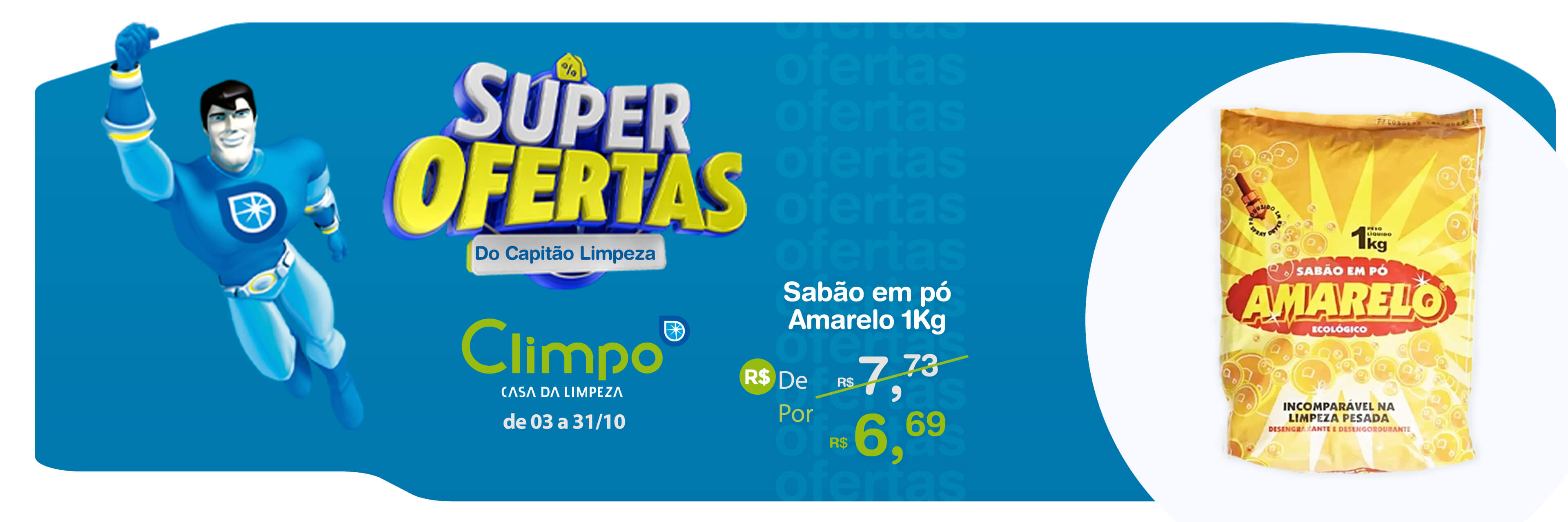 Super ofertas 01: Sabão em pó Amarelo