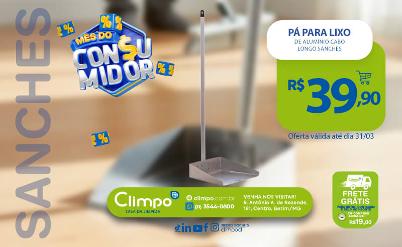 Mês do consumidor Ofertas 6- Pá para lixo