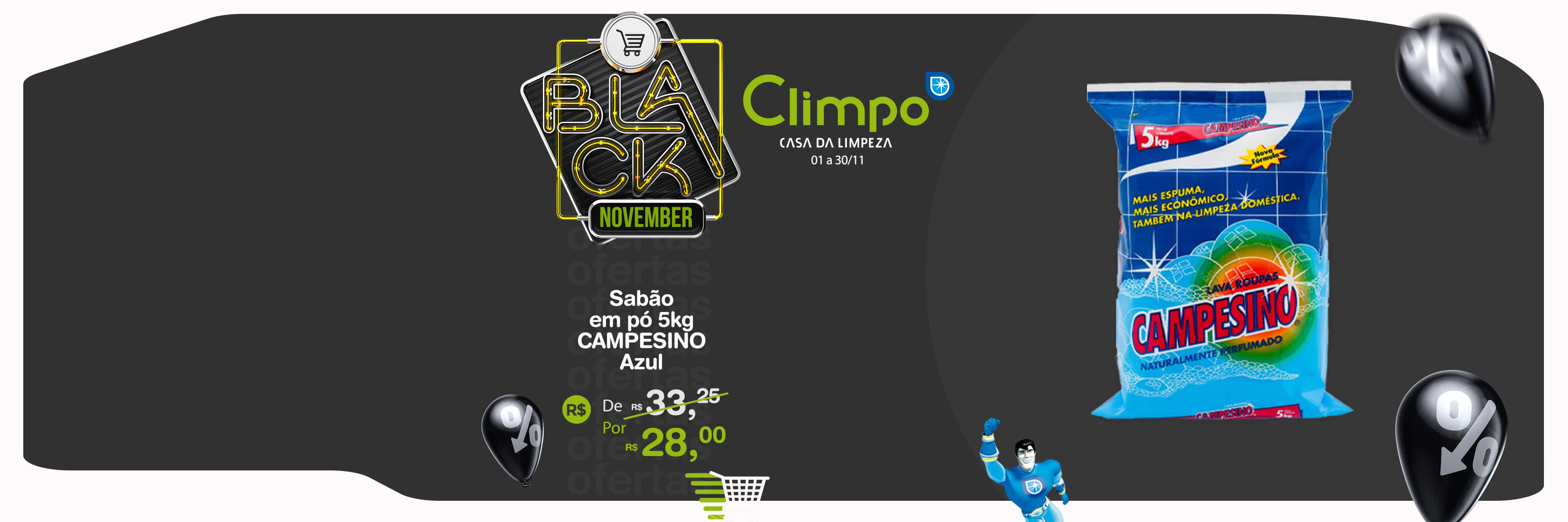 Black November Oferta 06-  Sabão em pó Campesino