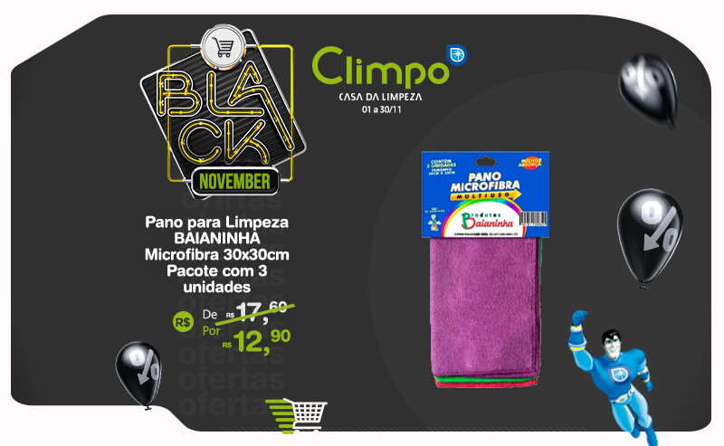 Black November Oferta 05-  Pano p/ limpeza Baianinha