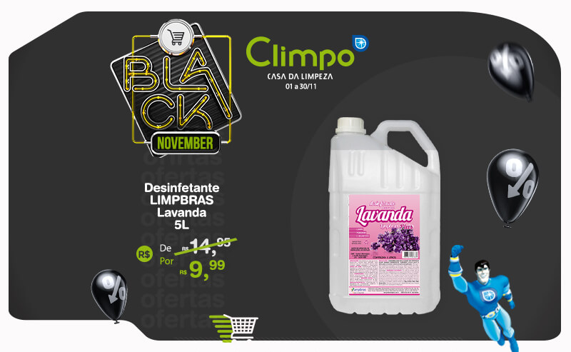 Black November Oferta 10-  Desinfetante Limpbras Lavanda