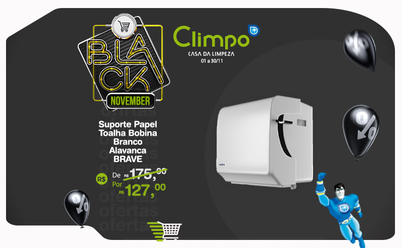 Black November Oferta 15-  Suporte papel toalha brave