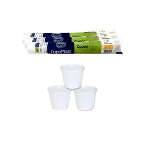 Copo Plástico Descartável Transparente PS COPOPLAST 50ml pct c/100un Copo Descart. 50ml 100un Copoplast Ps Tr