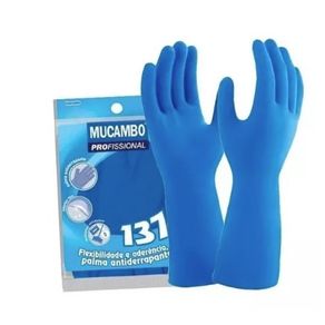 Luva Látex MUCAMBO Lisa Azul Luva Latex Lisa Mucambo Grd Azul