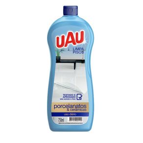 Limpa Pisos UAU Porcelanatos e Cerâmicas 750ml Limpa Pisos 750ml Uau Porcelanato/cerami