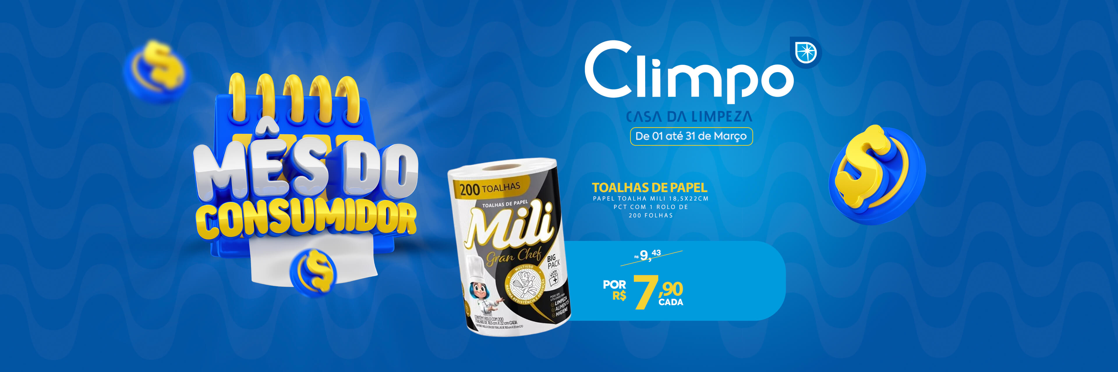 Mês do Consumidor Oferta 01-  Papel toalha mili