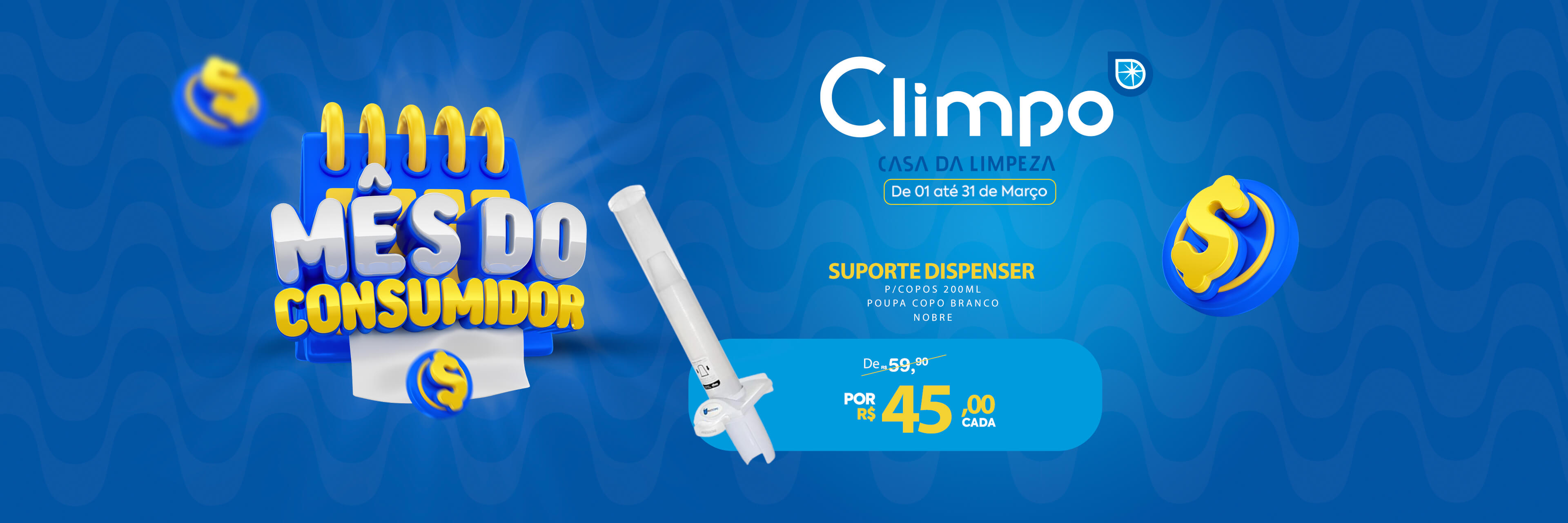 Mês do Consumidor Oferta 06-  Suporte Dispenser