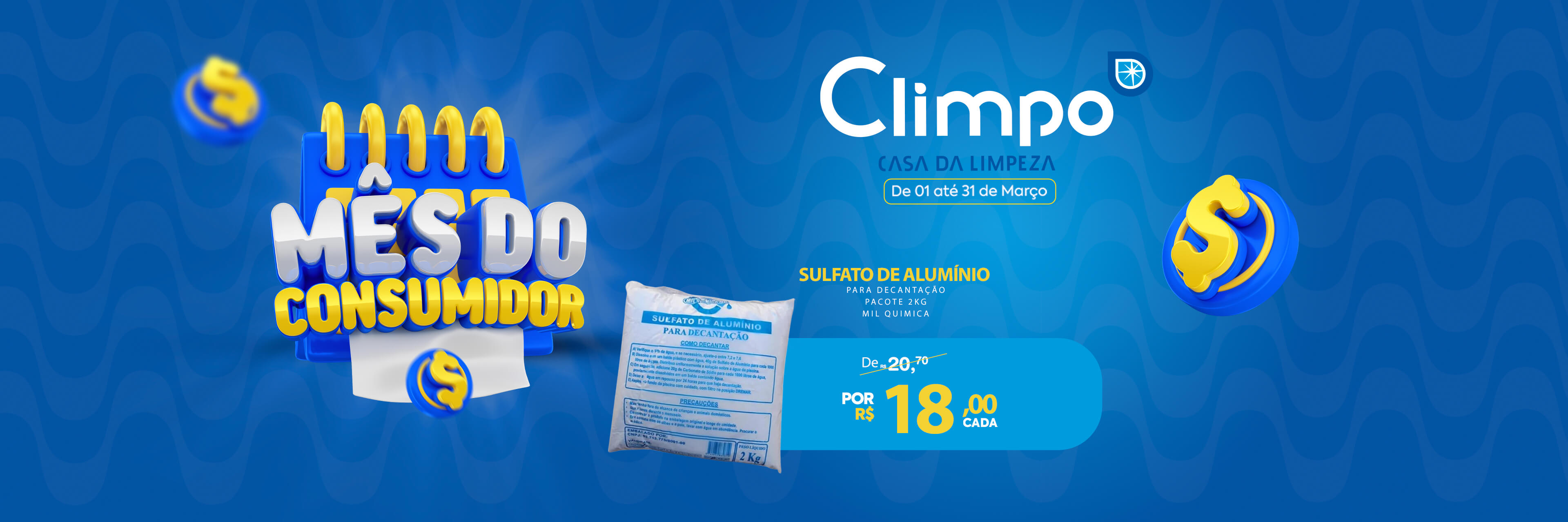 Mês do Consumidor Oferta 10-  Sulfato de Alumínio