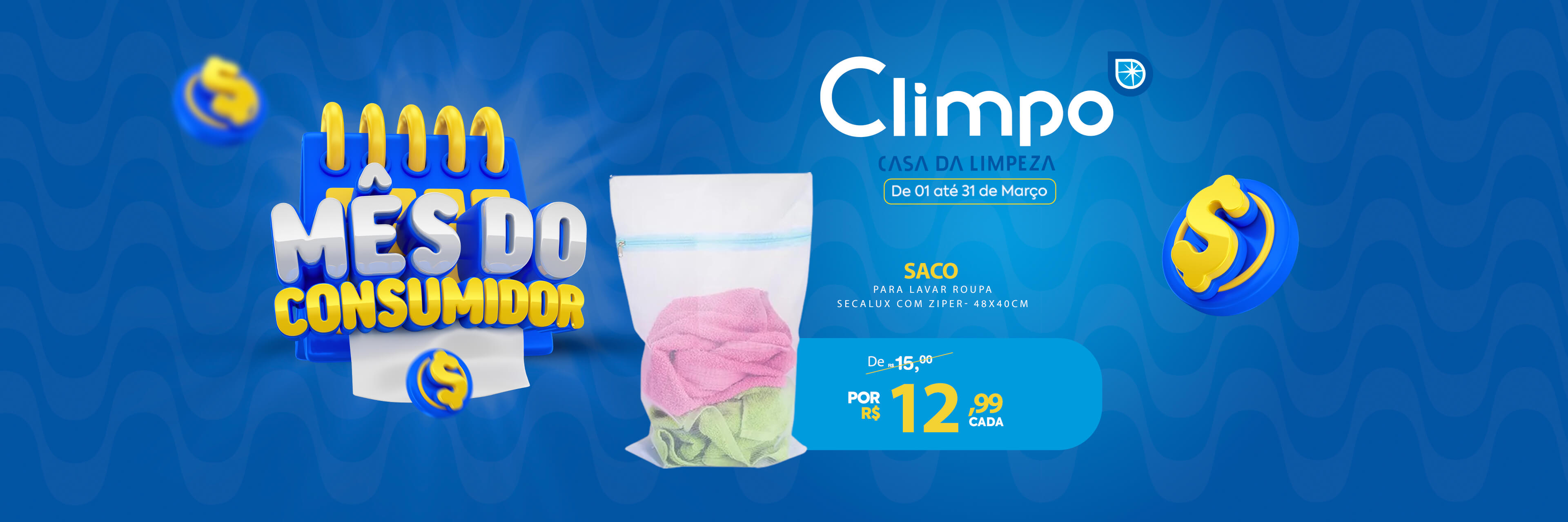 Mês do Consumidor Oferta 12-  Saco para lavar roupa