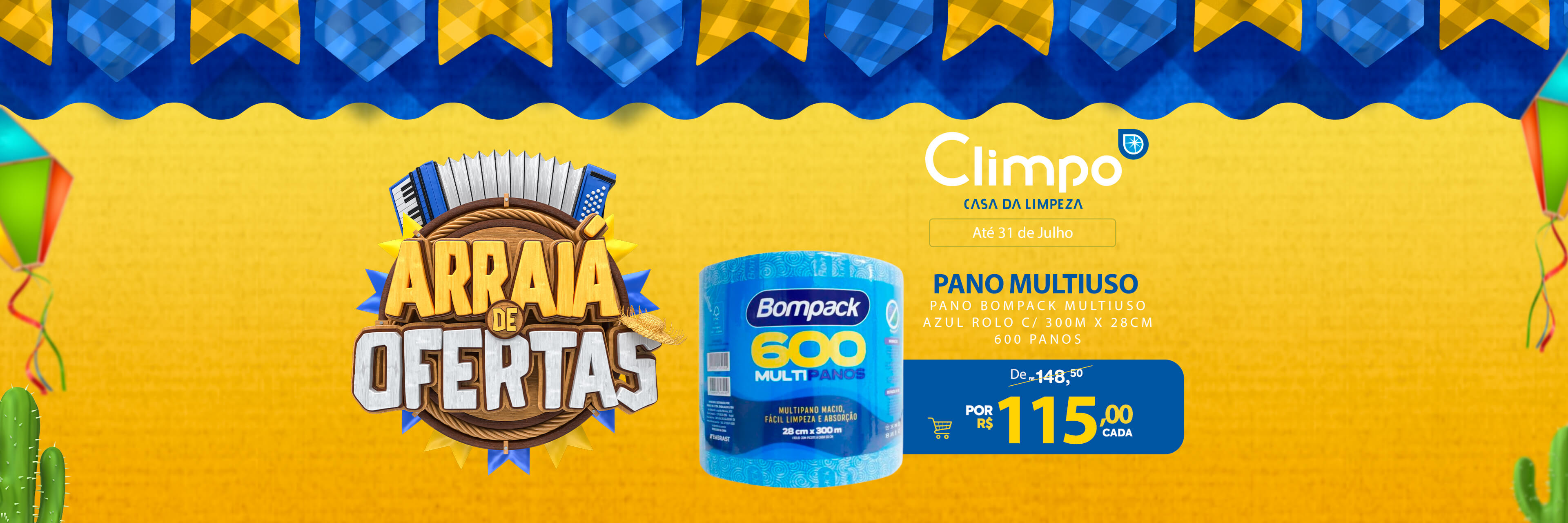 Arraiá de Ofertas 06- Pano multiuso