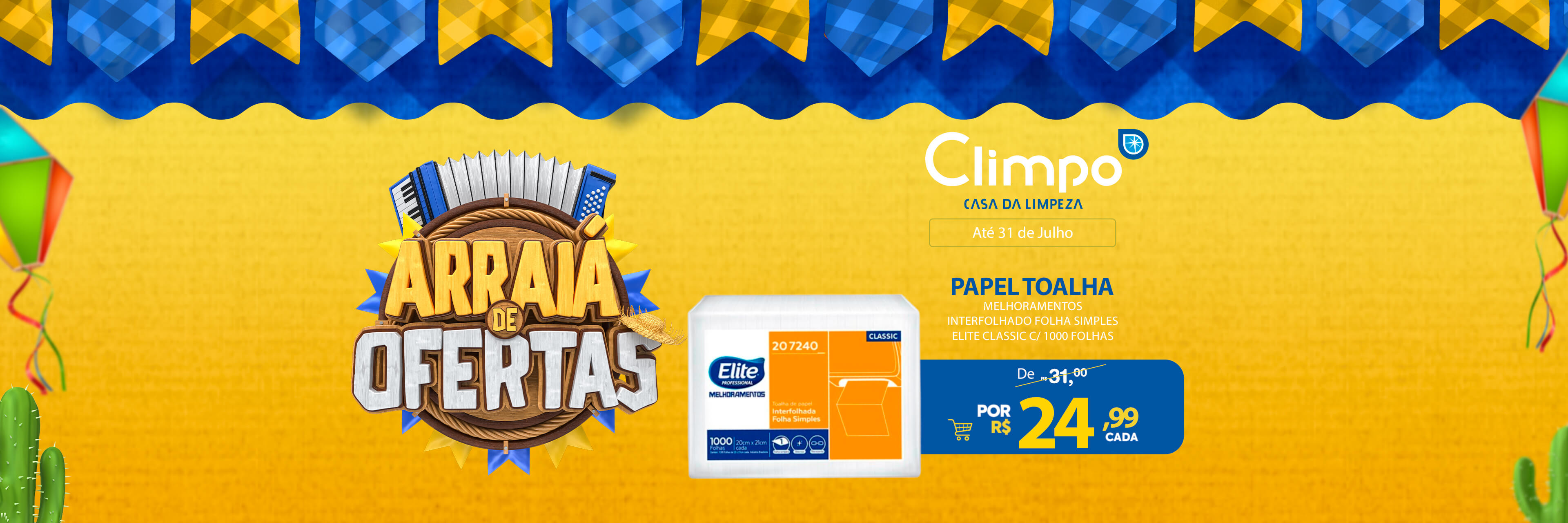 Arraiá de Ofertas 09- Papel toalha