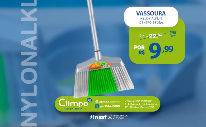 Climpo Ofertas 03-  Vassoura Nylon