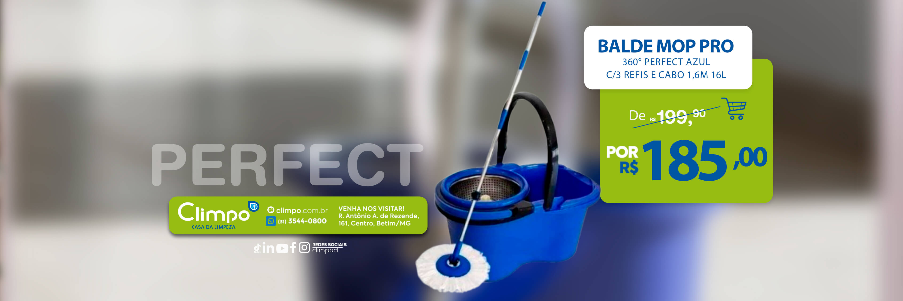 Climpo Ofertas Outubro 07- Balde Mop Pro