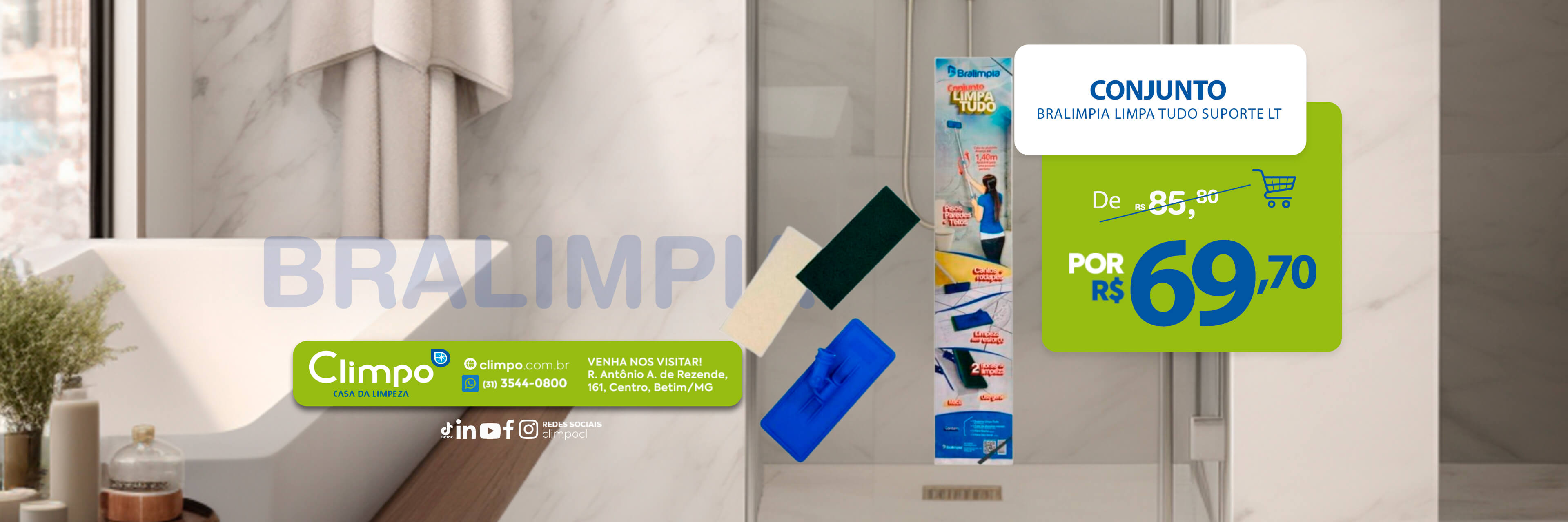 Climpo Ofertas Outubro 08- Conjunto Limpa Tudo