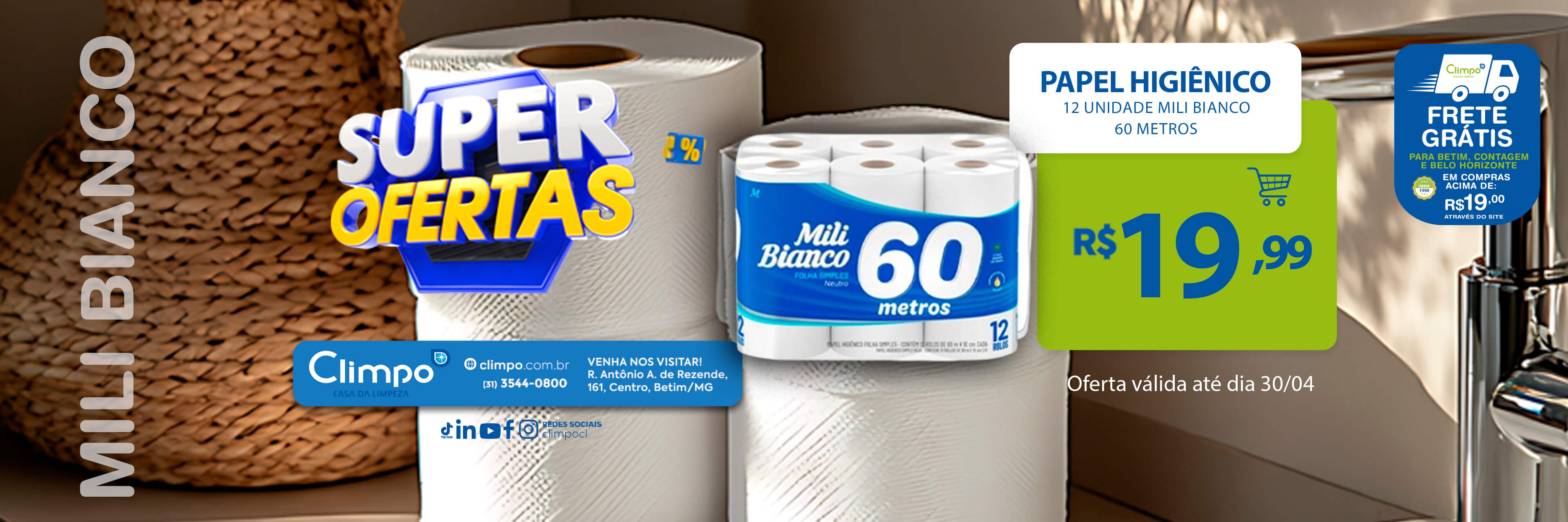 Super ofertas- 11 Papel higiênico