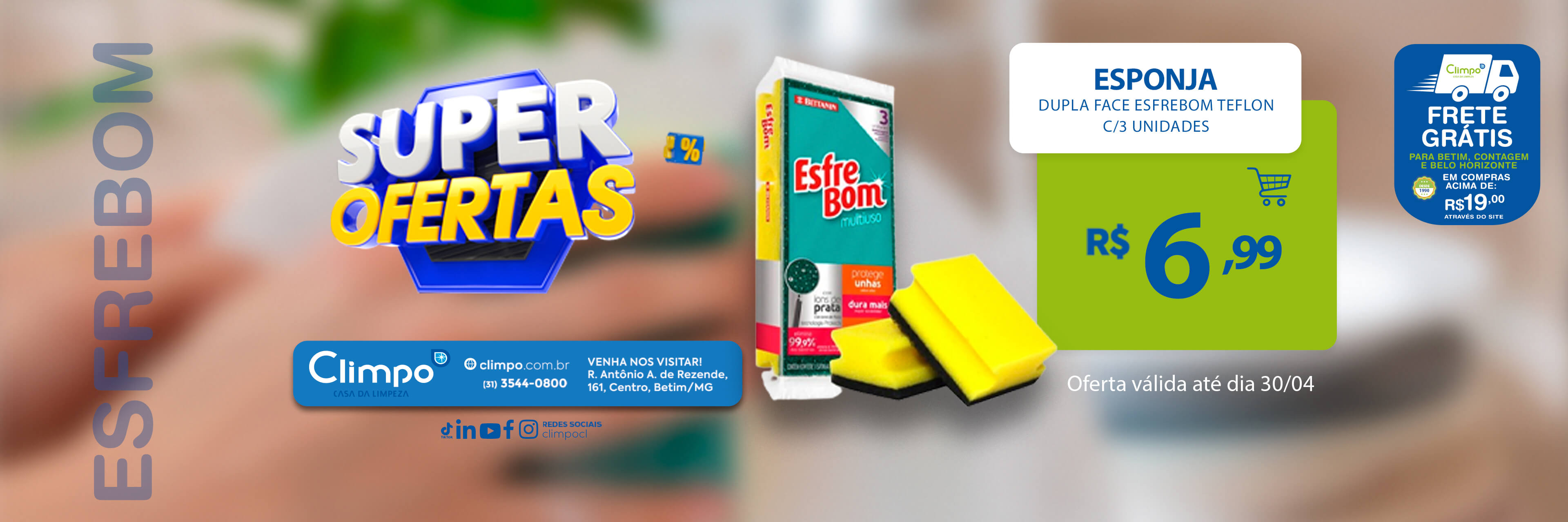 Super ofertas- 14 Esponja dp esfrebom