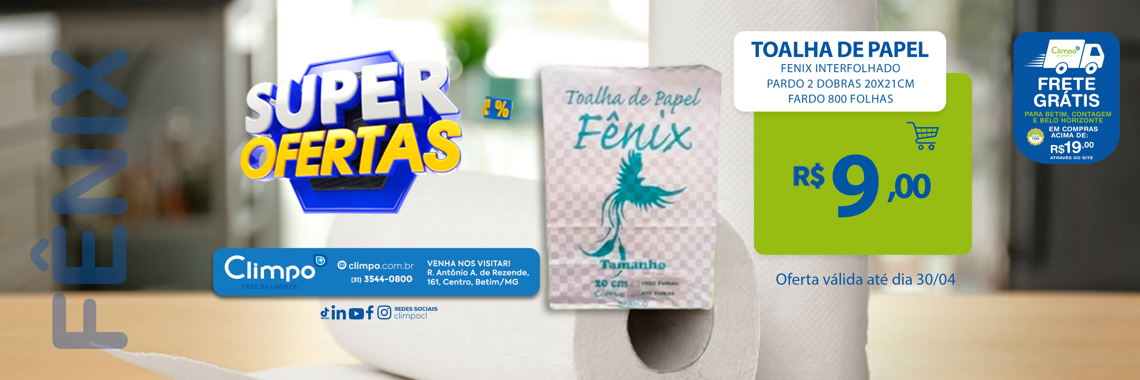 Super ofertas- 16 Toalha de papel fênix