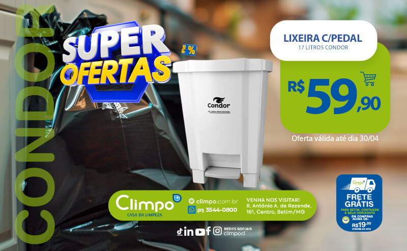 Super ofertas- 17 Lixeira c/pedal