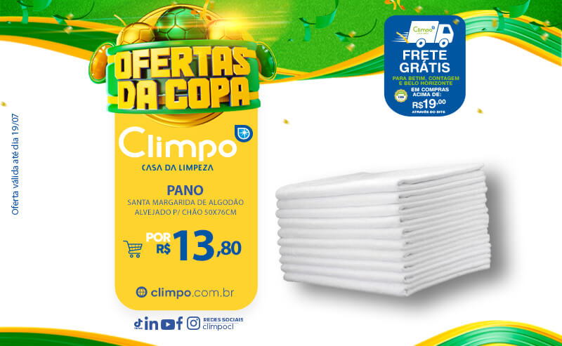 Climpo Ofertas da copa - 03: Pano de chão santa margarida
