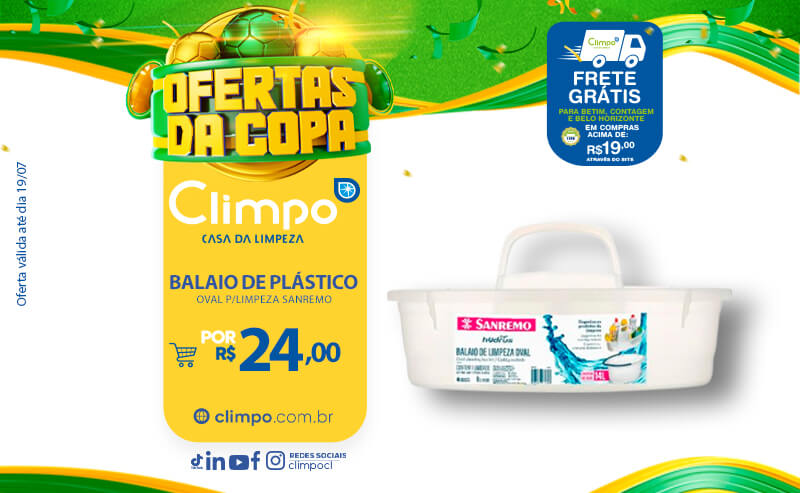 Climpo Ofertas da copa - 07: Balaio de plástico