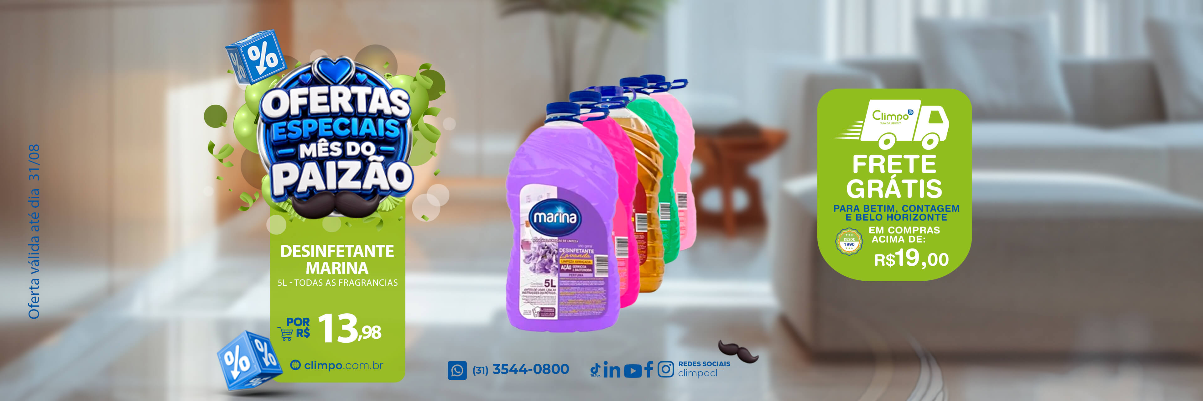 Ofertas especiais mês dos pais - 02: Desinfetante marina