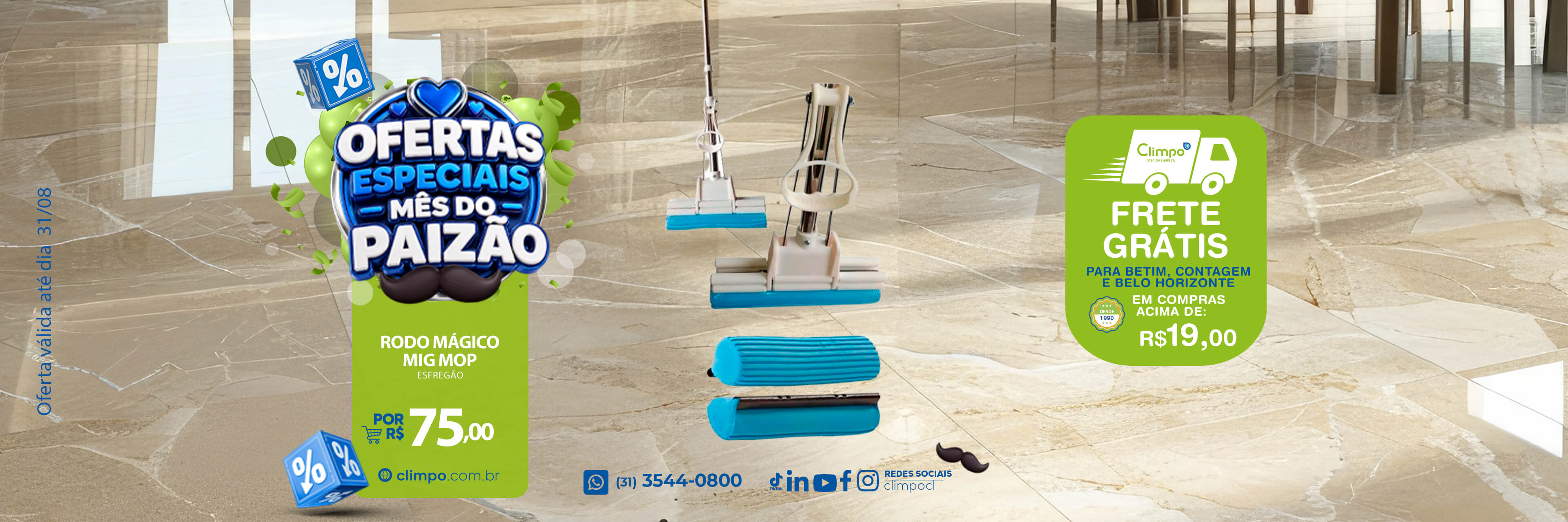Ofertas especiais mês dos pais - 07: rodo magico