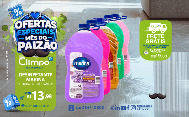 Ofertas especiais mês dos pais - 02: Desinfetante marina