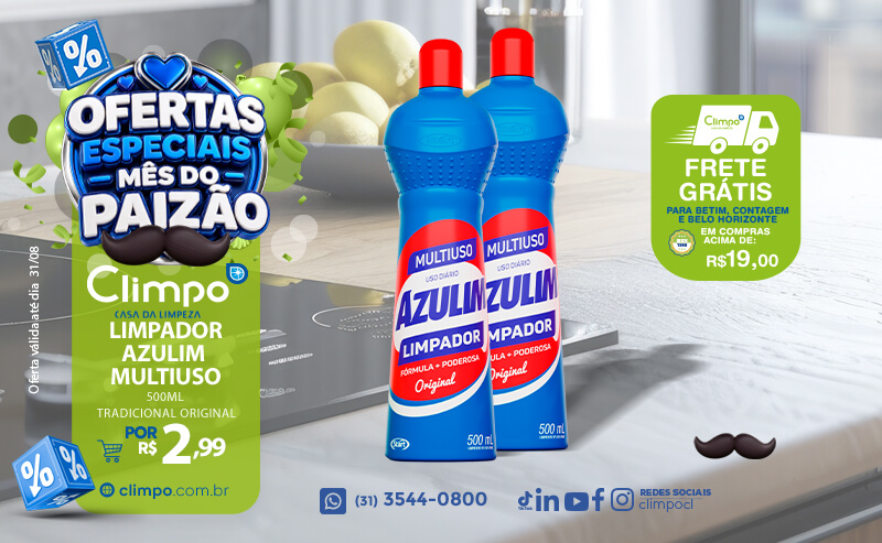 Ofertas especiais mês dos pais - 04: Limpador azulim