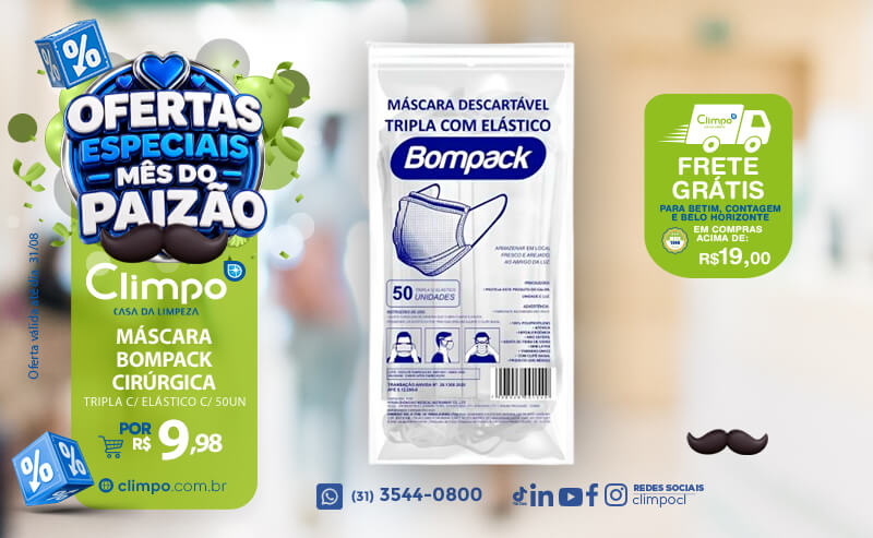 Ofertas especiais mês dos pais - 09: máscara descartável