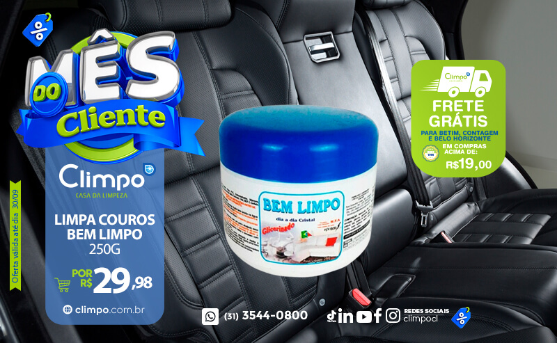 Ofertas Mês do cliente - 01: Limpa couros