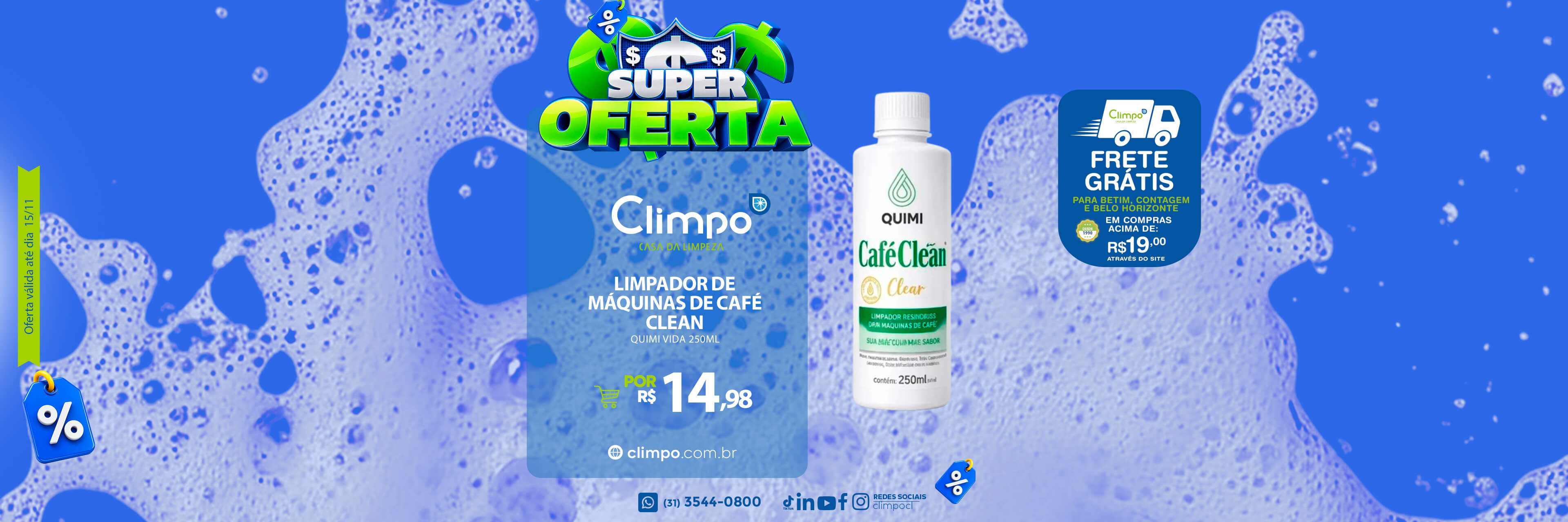 Super oferta - 01: Limpador de máquinas de café
